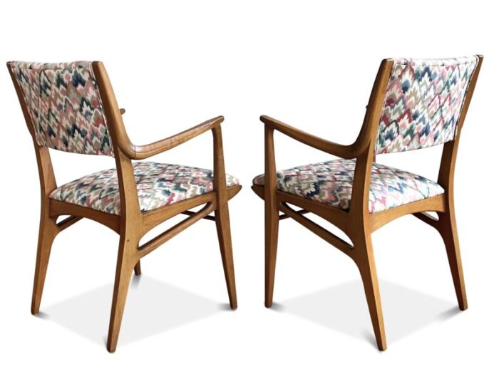 drexel profile arm chairs by john van koert a pair 4806