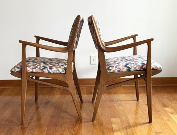 drexel profile arm chairs by john van koert a pair 8301