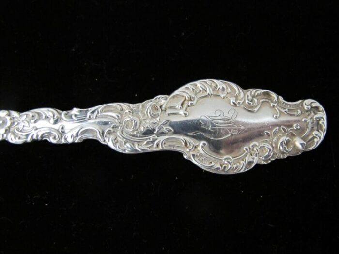 durgin sterling silver watteau 925 serving cold meat fork 6084