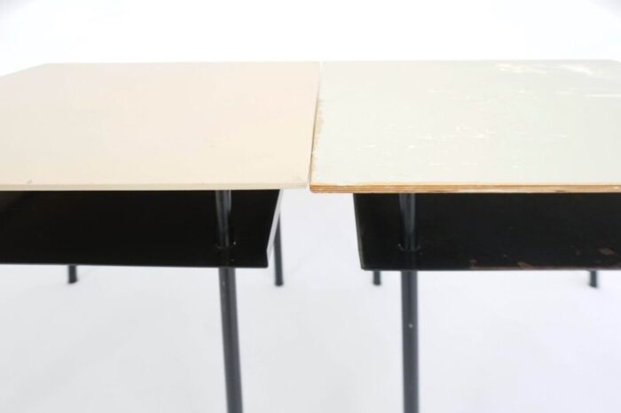 dutch side tables by wim rietveld for auping 1952 set of 2 10