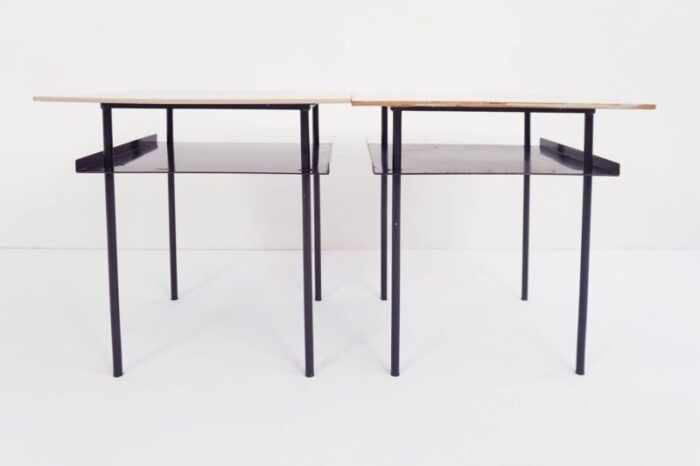 dutch side tables by wim rietveld for auping 1952 set of 2 3