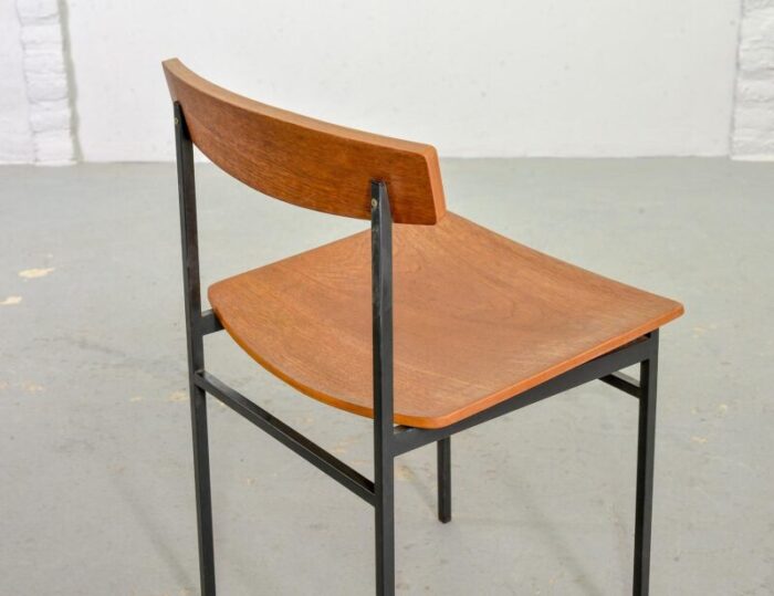 dutch teak dining chairs by martin visser 1960s set of 2 10