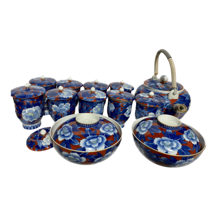 early 20th century arita fukagawa japanese porcelain tea set 24 pieces 5715