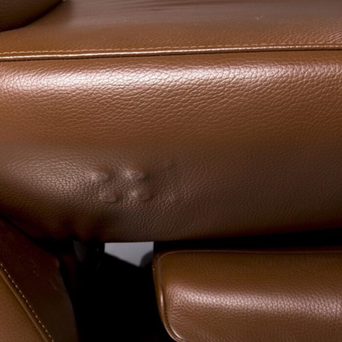 evolo brown leather armchair with relax function from fsm 8