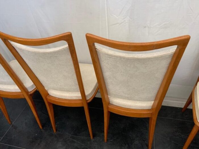 faux leather dining chairs 1950s set of 6 8