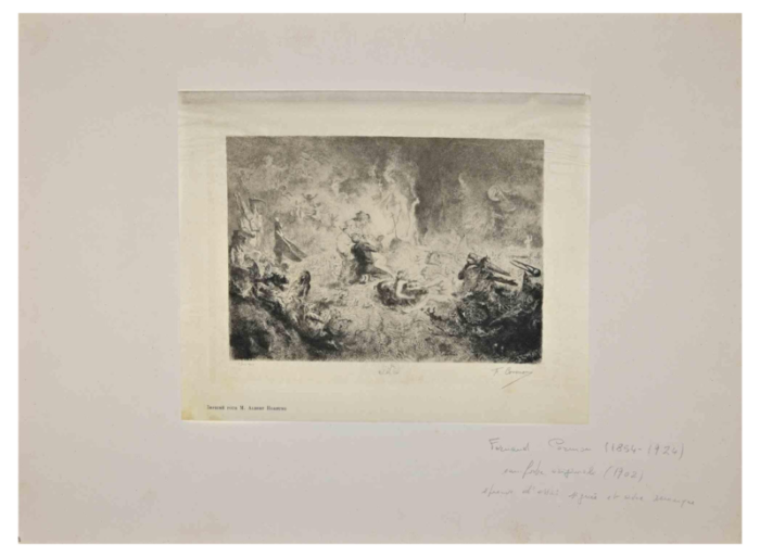 fernand cormon mythological composition 1902 etching 8306