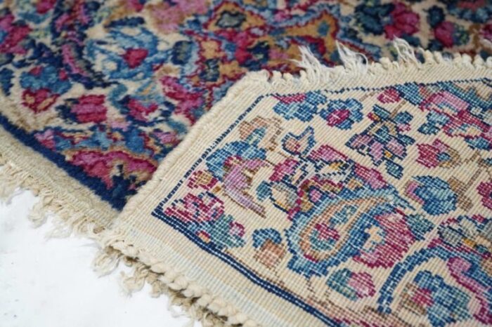 fine antique odd shape persian kerman rug 20 x 70 5959