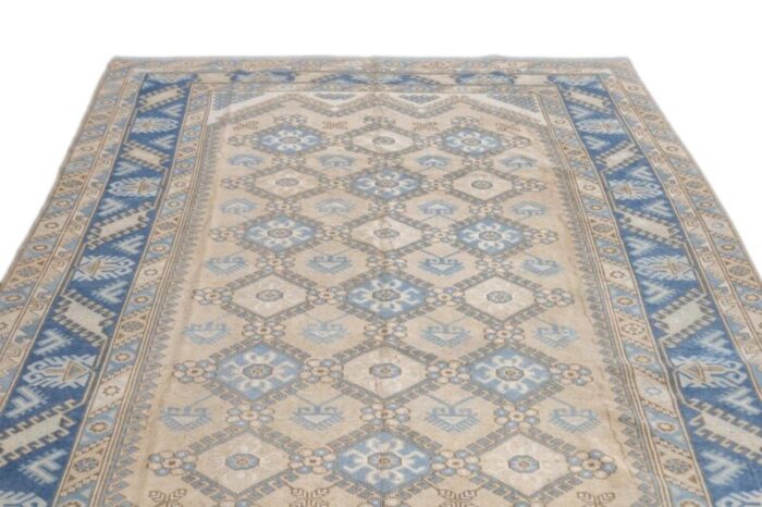 fine antique turkish oushak wool rug 66 x 97 8862