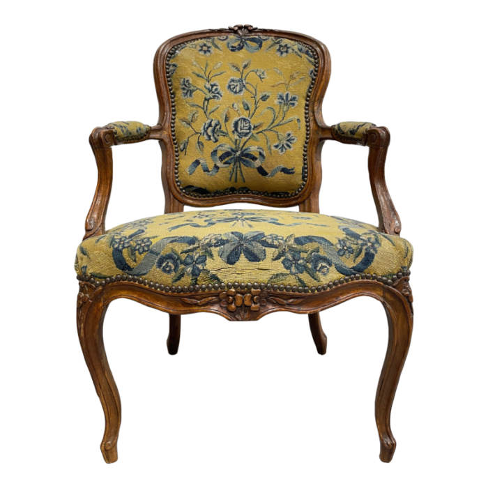 french antique walnut louis xv armchair c 1770 7830