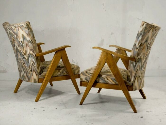 french armchairs 1950s set of 2 2 1