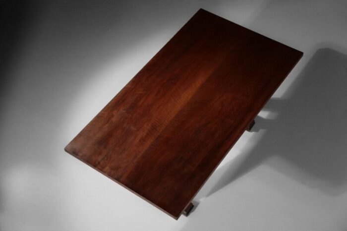 french art deco style mahogany maxime dining table 1950s 8