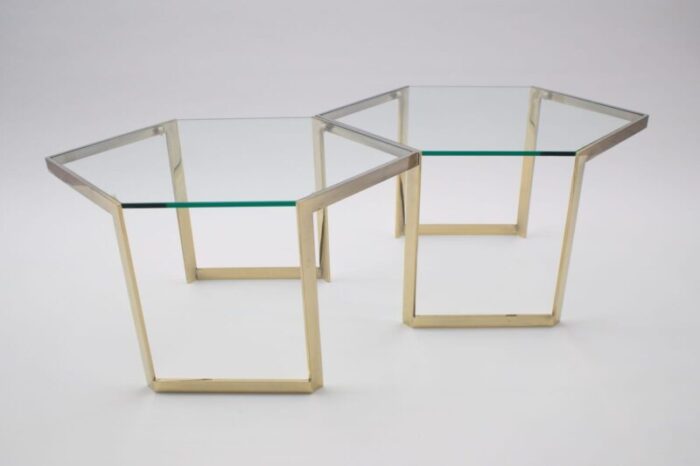 french brass side tables 1960s set of 4 15