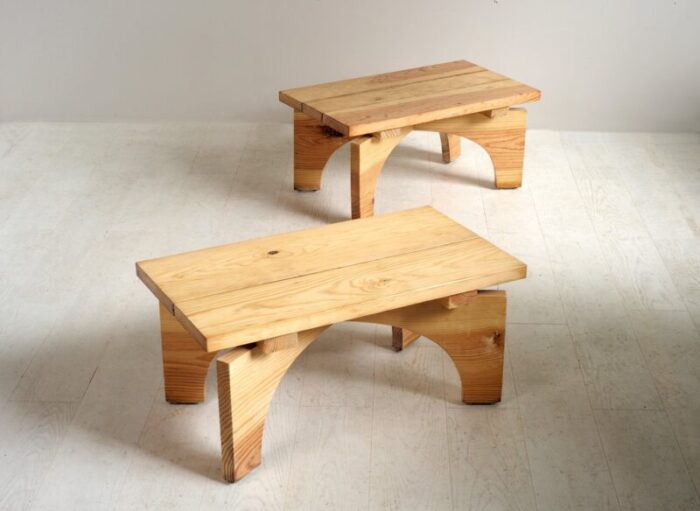 french coffee tables 1950s set of 2 6