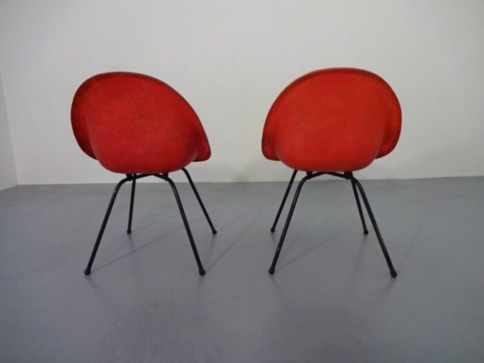 french fiberglass side chairs 1960s set of 2 13