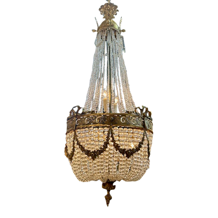 french louis xvi design basket form chandelier 0138