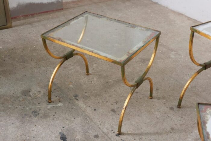 french neo classical nesting tables 1950s set of 3 7