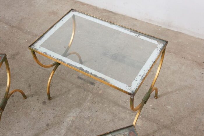 french neo classical nesting tables 1950s set of 3 8