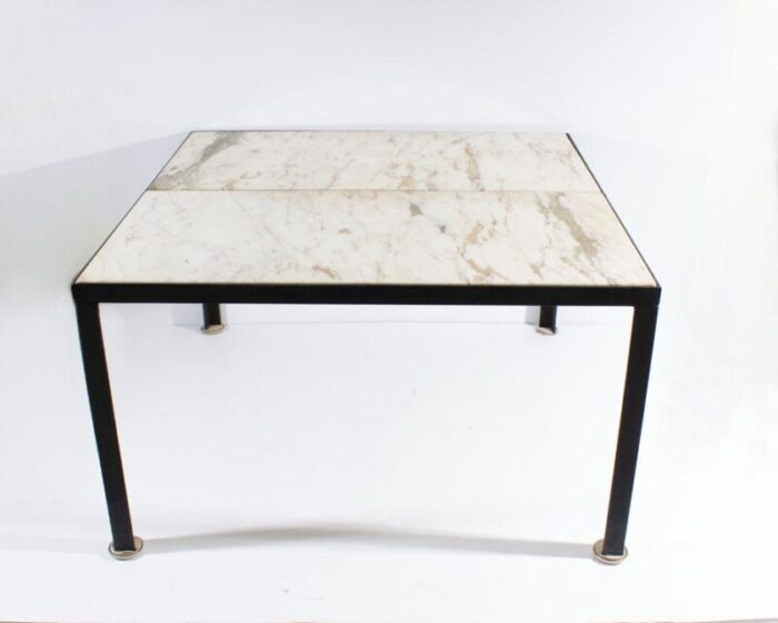 gavin gray modernist custom made metal and stone top accent table 4318