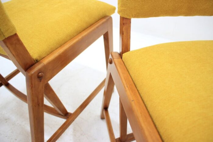 german yellow side chairs from ghg mobel pirna 1970s set of 2 4