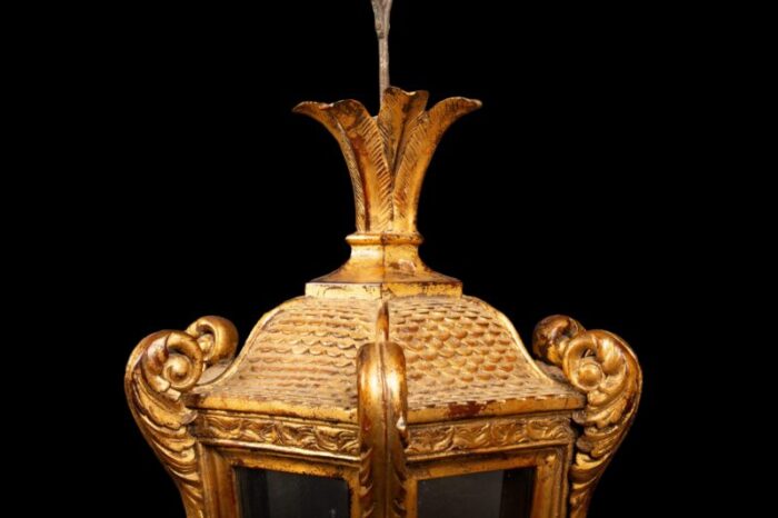 gilded elegance 19th century venetian lantern 9845