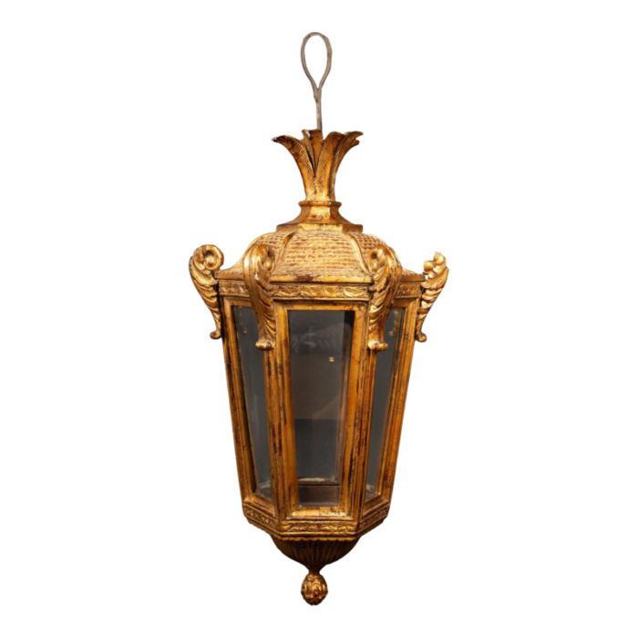 gilded elegance 19th century venetian lantern 9867