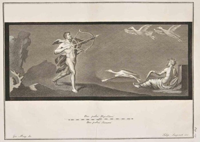 giovanni elia morghen ancient roman fresco herculaneum etching 18th century 6728