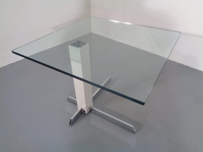 glass and metal side tables from wk wohnen 1990s set of 2 22