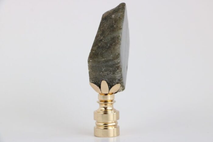 golden flash labradorite lamp finial 8406