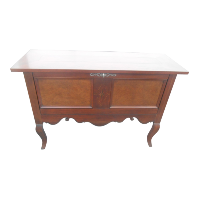 gorgeous vintage baker furniture maple inlay credenza sideboard dry bar 5835