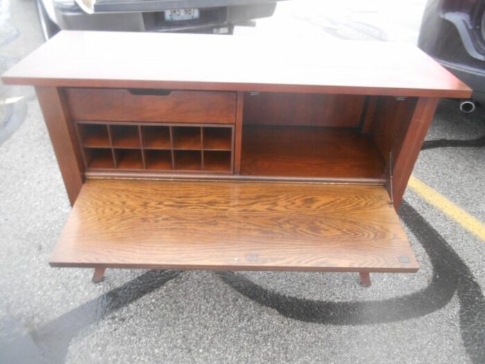 gorgeous vintage baker furniture maple inlay credenza sideboard dry bar 7115