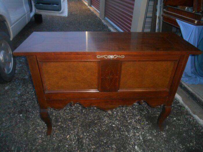 gorgeous vintage baker furniture maple inlay credenza sideboard dry bar 9003