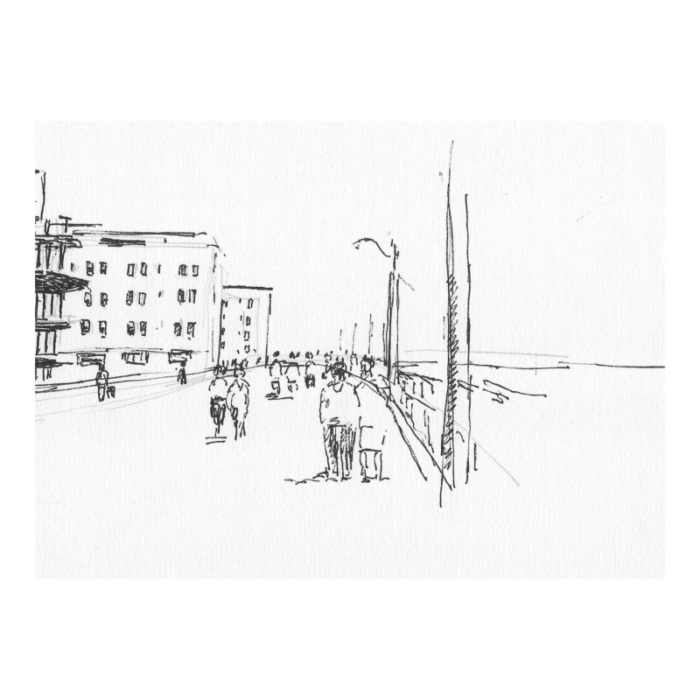 hayward cirker beach town boardwalk drawing 4310