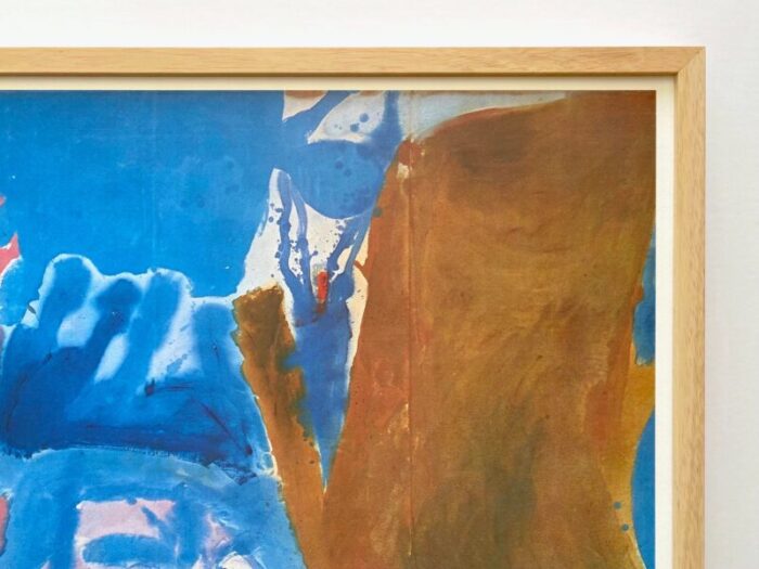 helen frankenthaler vintage 1981 abstract expressionist fine art lithograph print framed large exhibition poster open wall 1952 8049