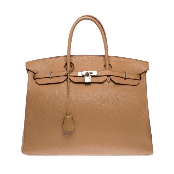 hermes birkin 40 handbag in tabac togo leather shw 1682