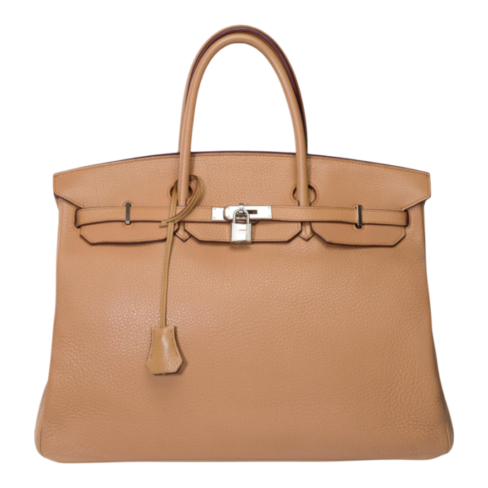 hermes birkin 40 handbag in tabac togo leather shw 9449