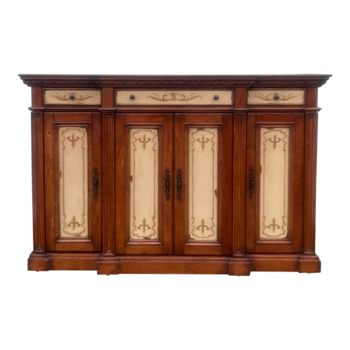 hooker furniture rustic european tall credenza sideboard 4425