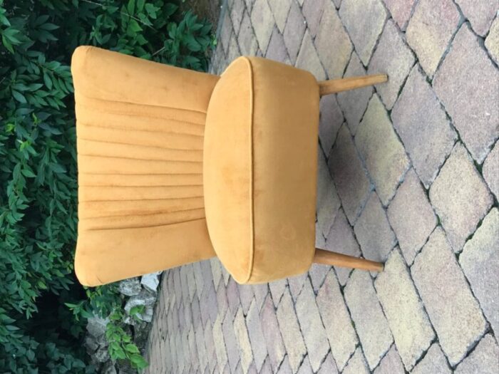 hungarian ocher club chair 1950s 1