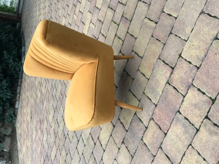 hungarian ocher club chair 1950s 5