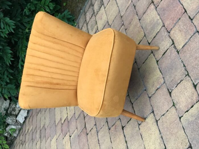 hungarian ocher club chair 1950s 8