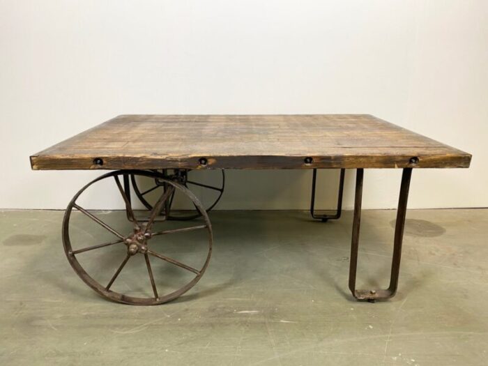 industrial coffee table 1950s 1