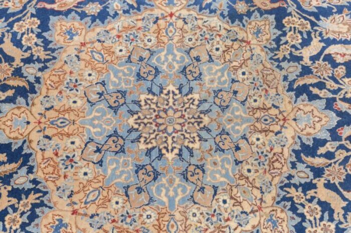 isfahan extremely fine wool and silk foundation signed rug 53 x 92 1941