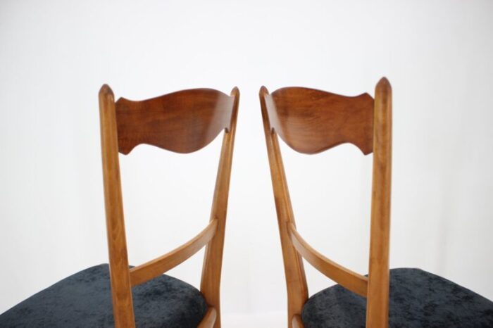 italian beech dining chairs 1960s set of 4 2