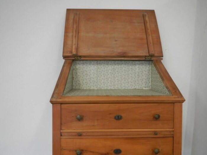 italian cherrywood chest of drawers 1950s 5