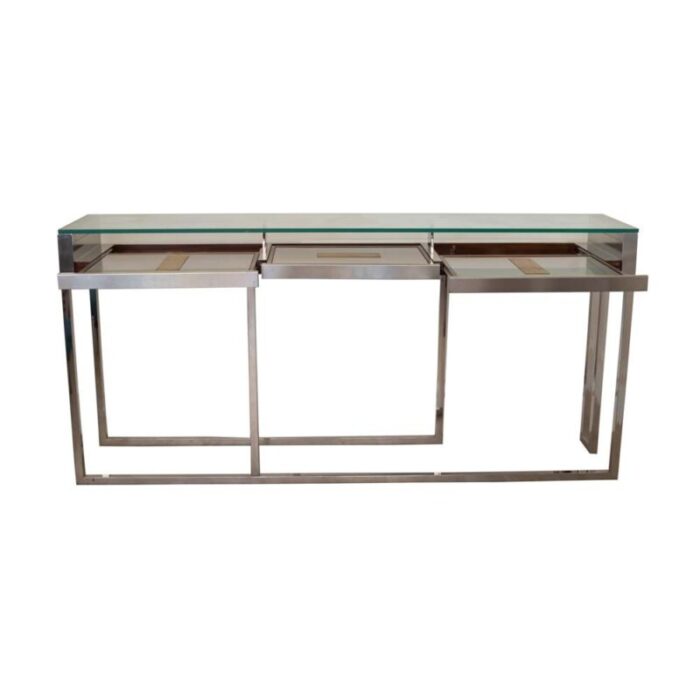 italian console table by liwans 1970s 3