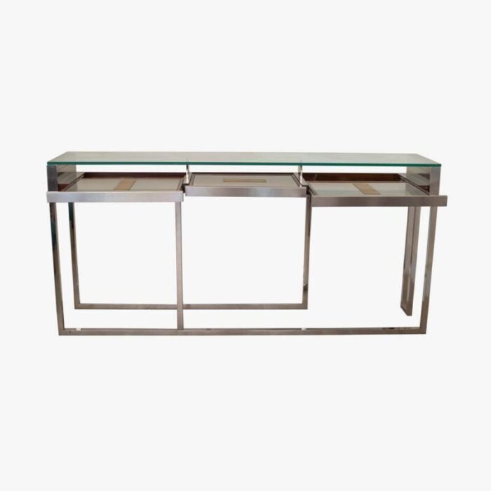 italian console table by liwans 1970s 4