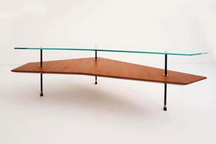 italian diagonal coffee table 1950s 1