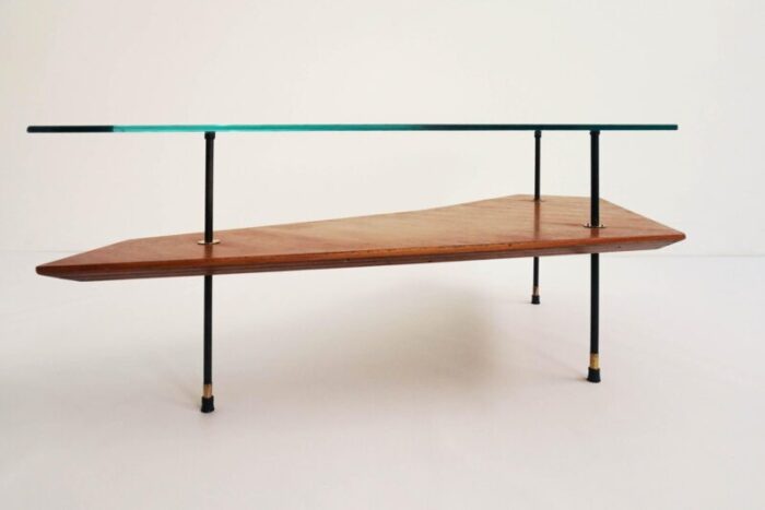 italian diagonal coffee table 1950s 2