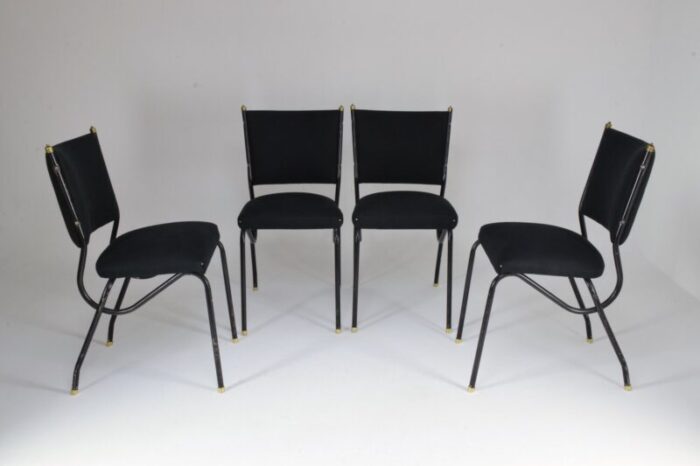 italian dining chairs in the style of bbpr 1950s set of 4 1