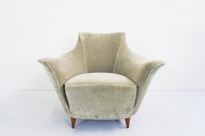 italian dolphin armchair 1950s 1