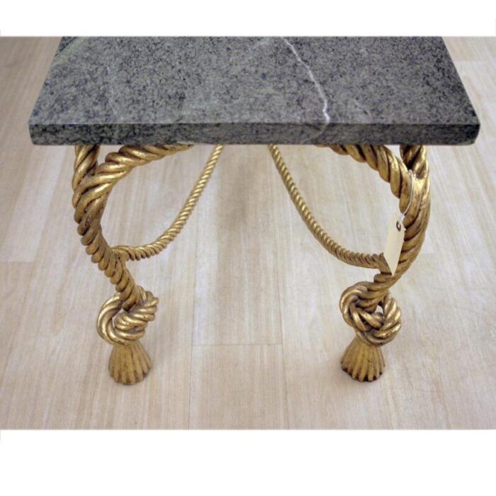 italian marble table in the style of pierluigi colli 1940s 4